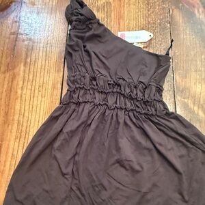 Max Studio Deep Brown Top